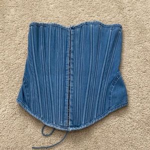 Tiger Mist Mili Top Denim Corset
